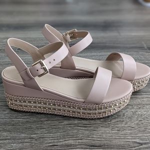 Aldo Platform Sandals Blush Pink New